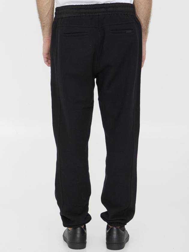 Molleton Doux Gots Track Pants Black - SAINT LAURENT - BALAAN 5