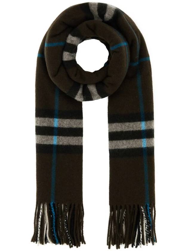 Wide Check Cashmere Scarf Snug - BURBERRY - BALAAN 2