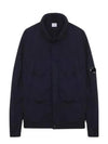 Nycra R Zip Up Jacket Navy - CP COMPANY - BALAAN 2