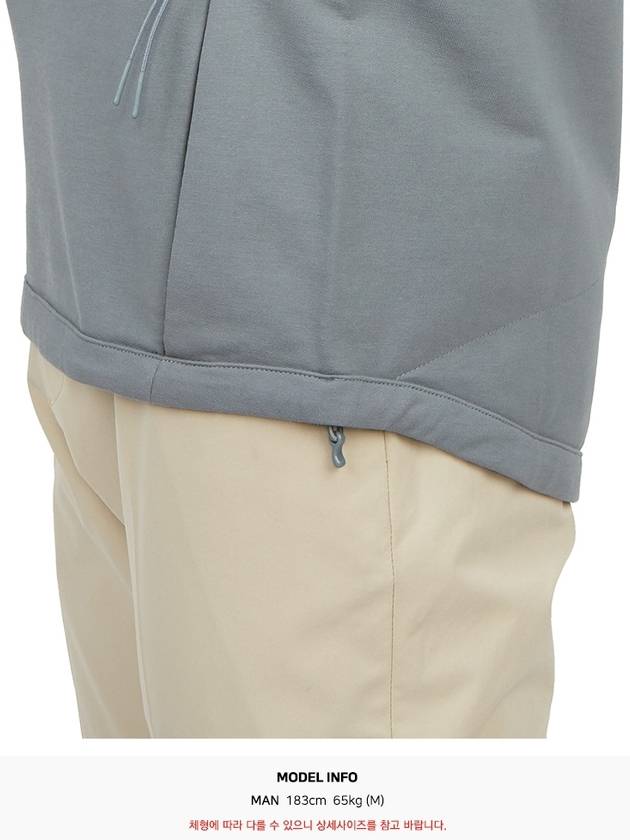 Metropolis Series Stretch Fleece Pocket Sweatshirt Turbulence - CP COMPANY - BALAAN 11