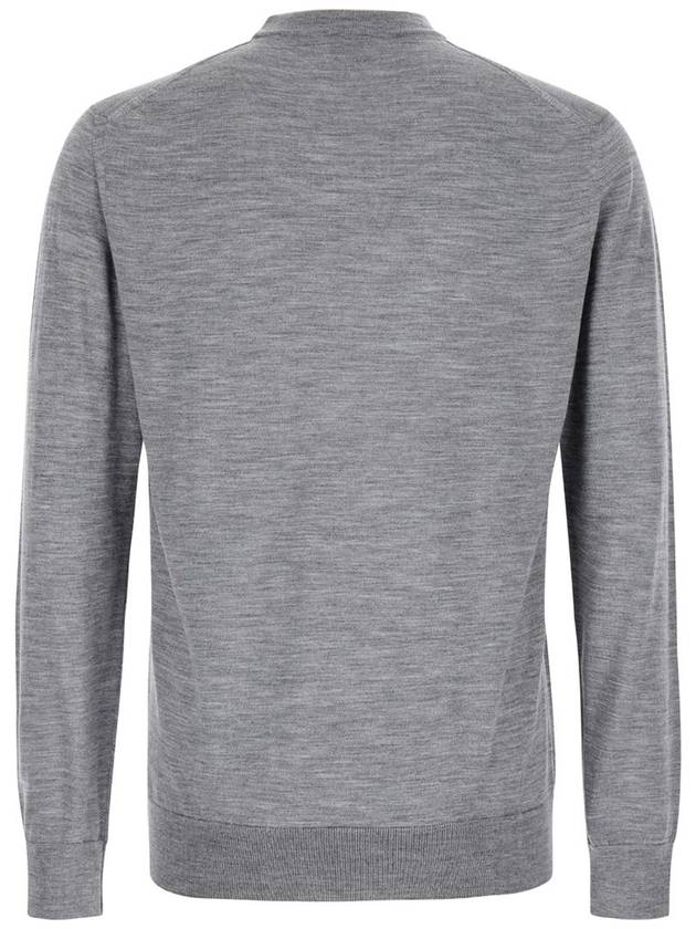 Grey Crewneck Sweater In Wool And Silk Man - ELEVENTY MILANO - BALAAN 2