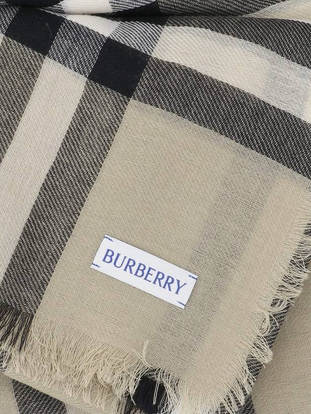 Checked Wool Scarf Green - BURBERRY - BALAAN 4