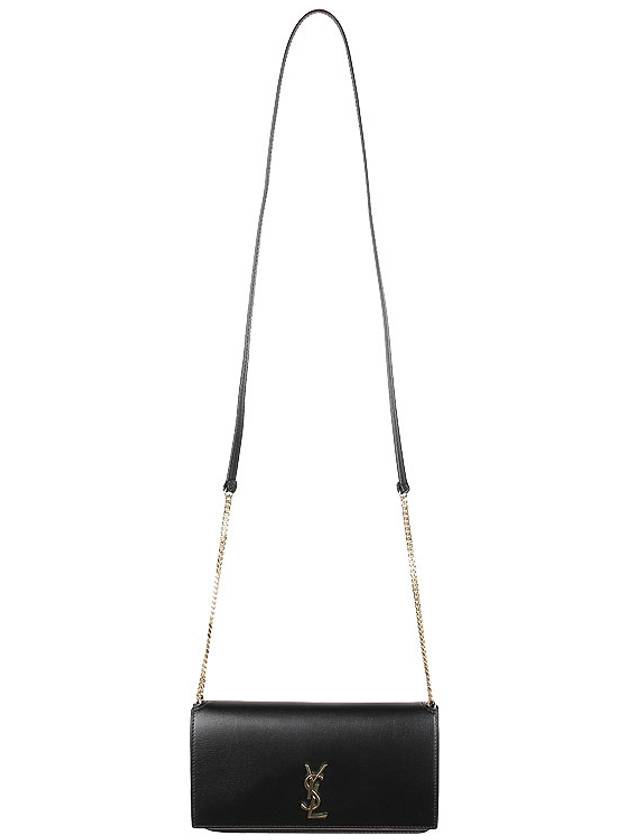 Cassandra Phone Holder Strap Cross Bag Black - SAINT LAURENT - BALAAN 4