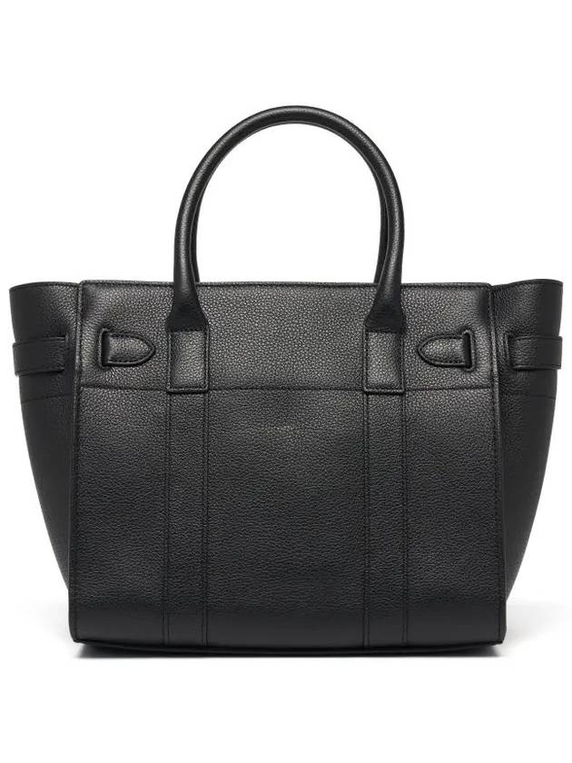 Small Classic Grain Zipper Tote Bag Black - MULBERRY - BALAAN 5