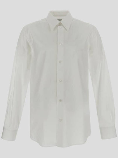 Classic Cotton Poplin Long Sleeve Shirt White - BOTTEGA VENETA - BALAAN 2