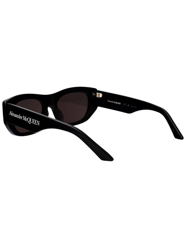 Eyewear Logo Print Geometric Frame Sunglasses AM0450S - ALEXANDER MCQUEEN - BALAAN 3