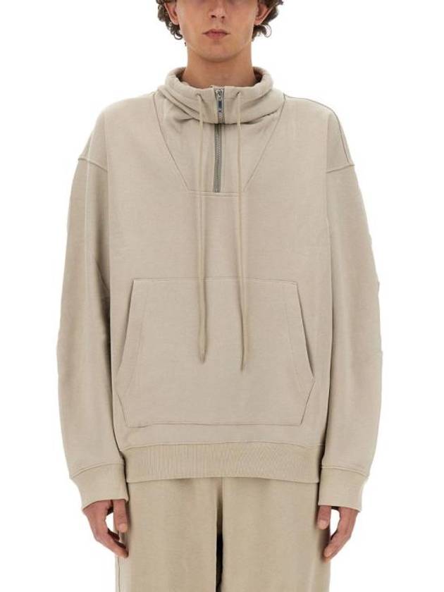 Funnel Neck Hoodie Grey - HELMUT LANG - BALAAN 2