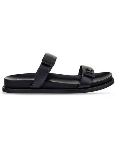 Women s EA Velcro Strap Sandals Black - EMPORIO ARMANI - BALAAN 1