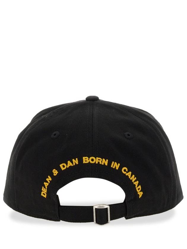 Canadian Flag Ball Cap Black - DSQUARED2 - BALAAN 6