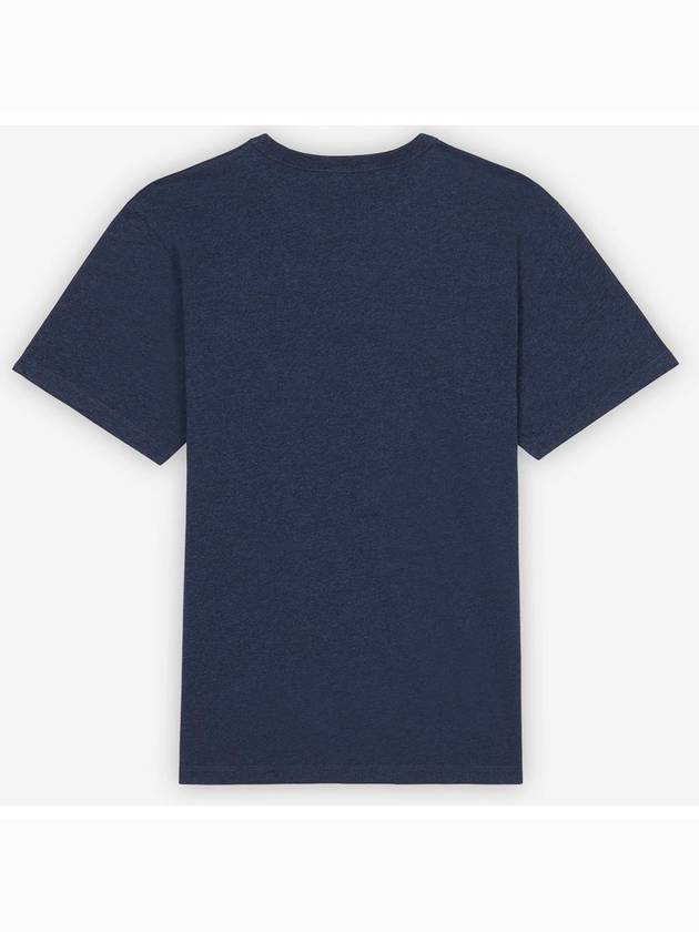 Fox Head Patch Classic Short Sleeve T-Shirt Navy Melange - MAISON KITSUNE - BALAAN 3