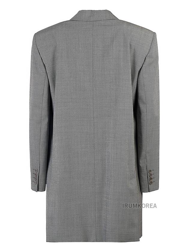 Women's Guelfo Yarn Dyed Wool Jacket Grey - MAX MARA - BALAAN 4