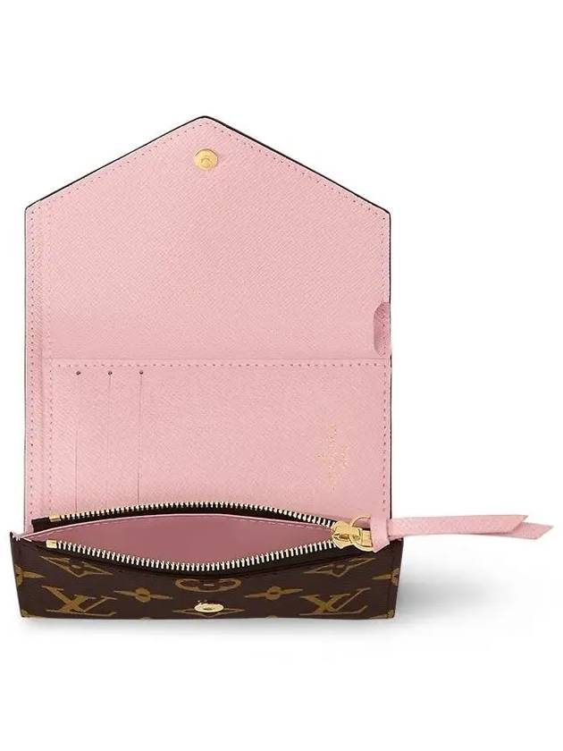 Victorine Monogram Half Wallet Rose Ballerine - LOUIS VUITTON - BALAAN 4