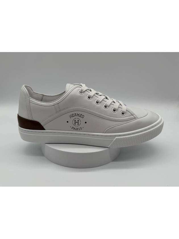 Get Leather Low Top Sneakers White - HERMES - BALAAN 4