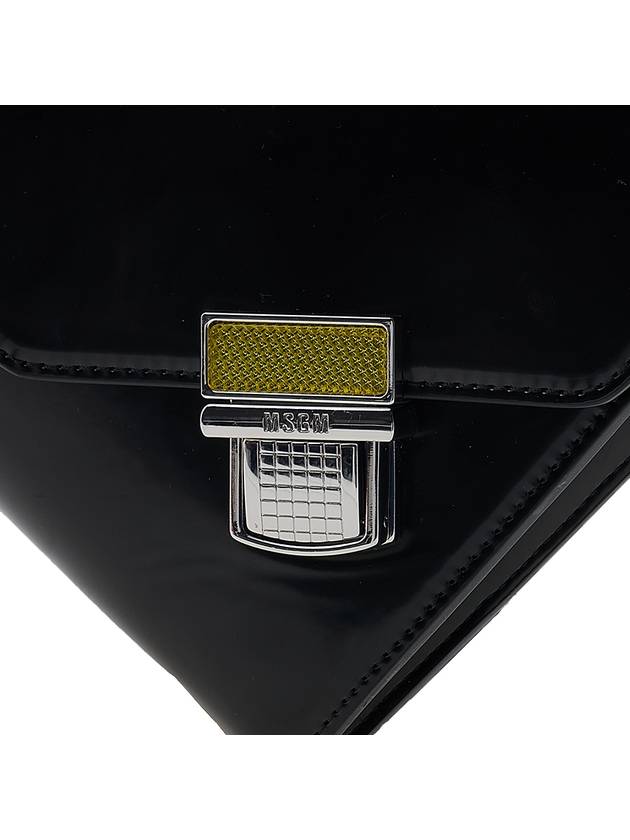 Triangle Click Cross Bag Black - MSGM - BALAAN 8