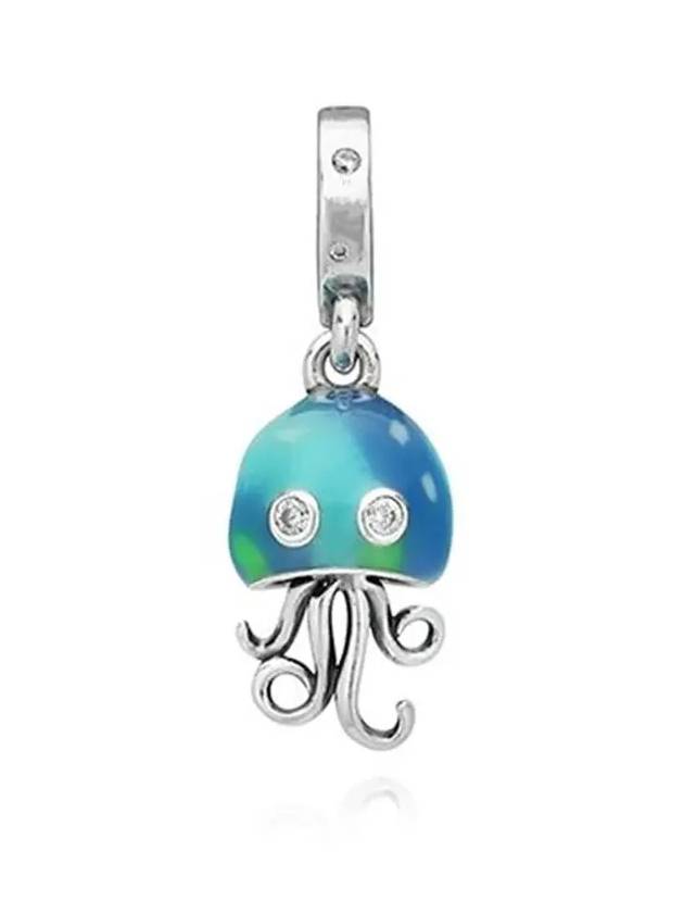 Color Changing Jellyfish Dangle Bracelet Charm Blue - PANDORA - BALAAN 4