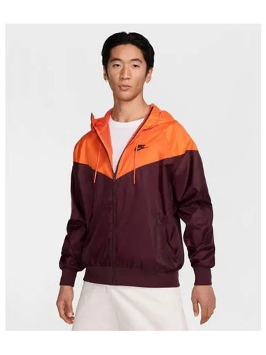 Men's Sportswear Windrunner Woven Windbreaker Orange Burgundy - NIKE - BALAAN 1