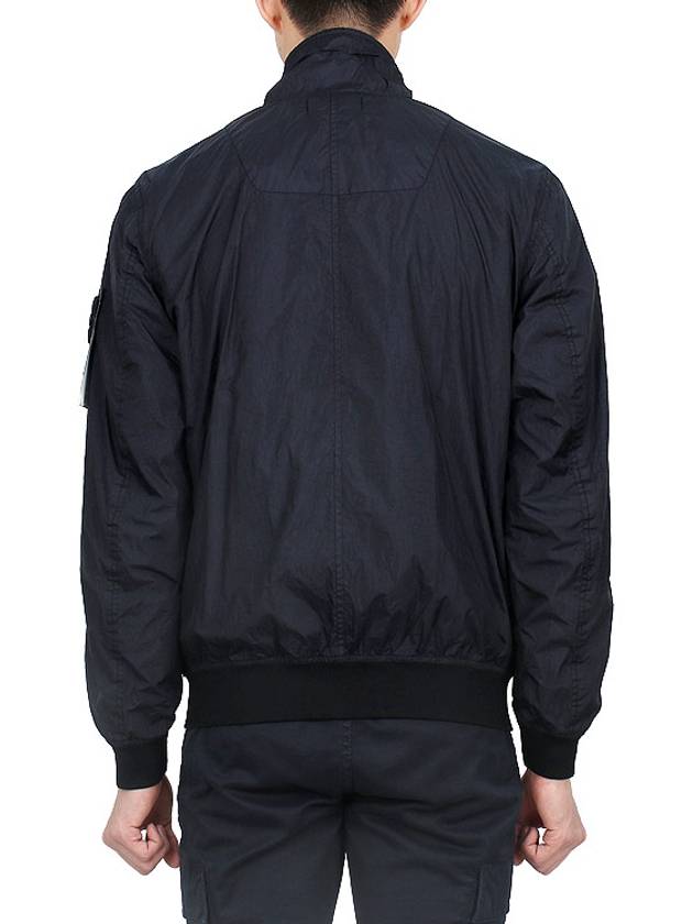 Garment Dyed Crinkle Reps R-Nylon Jacket Blue - STONE ISLAND - BALAAN 6