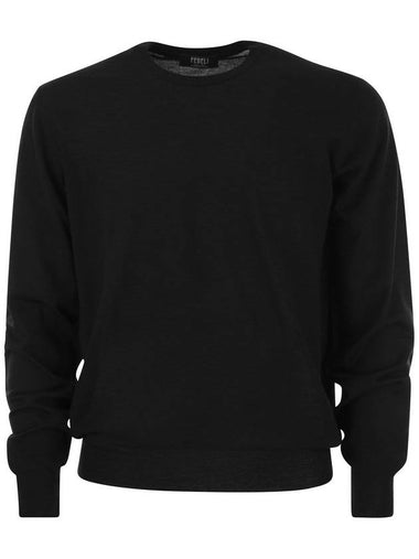 Crew-neck jumper in wool - FEDELI - BALAAN 1