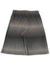 Homme Pliss? Pleated Shorts Gray - ISSEY MIYAKE - BALAAN.