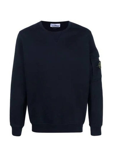 Waffen Patch Zipper Pocket Sweatshirt Navy - STONE ISLAND - BALAAN 1