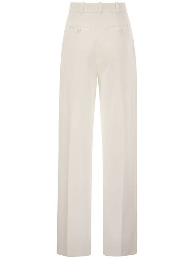 Crepe trousers with satin details - ELISABETTA FRANCHI - BALAAN 2