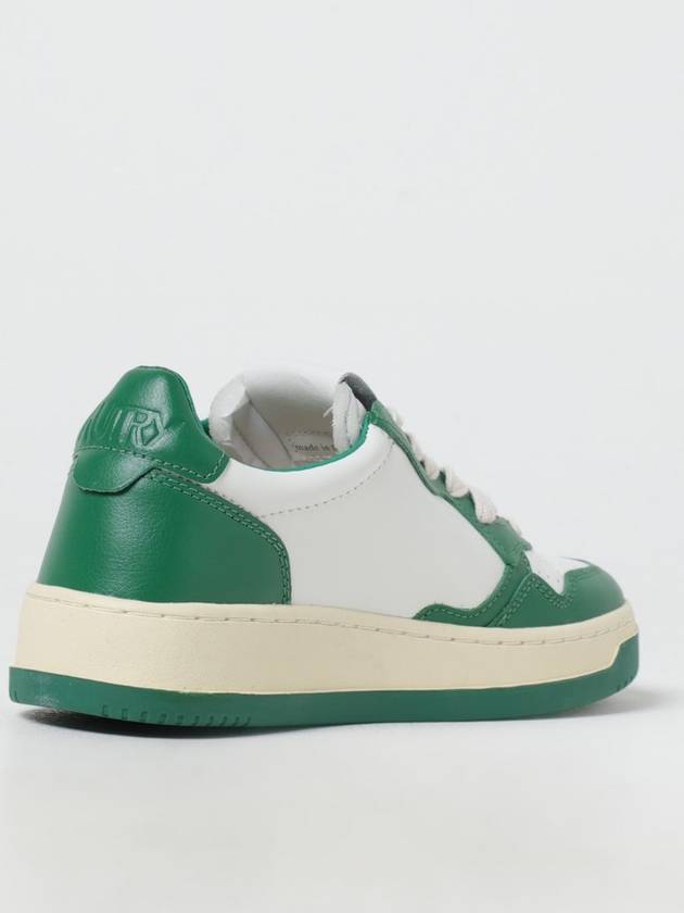 Women's Medalist Green Tab Leather Low Top Sneakers White - AUTRY - BALAAN 4