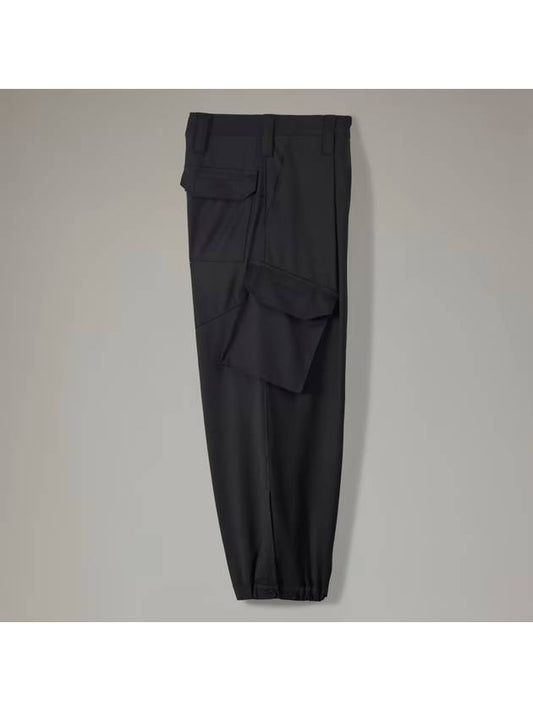 Y 3 CLASSIC REFINED WOOL STRETCH CARGO PANTS - Y-3 - BALAAN 2