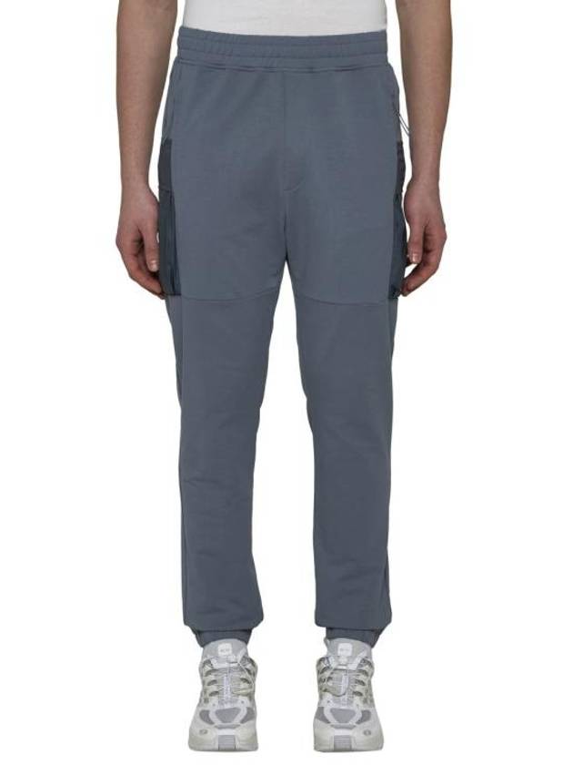 Stretch Fleece Mixed Cargo Track Pants Turbulence - CP COMPANY - BALAAN 4