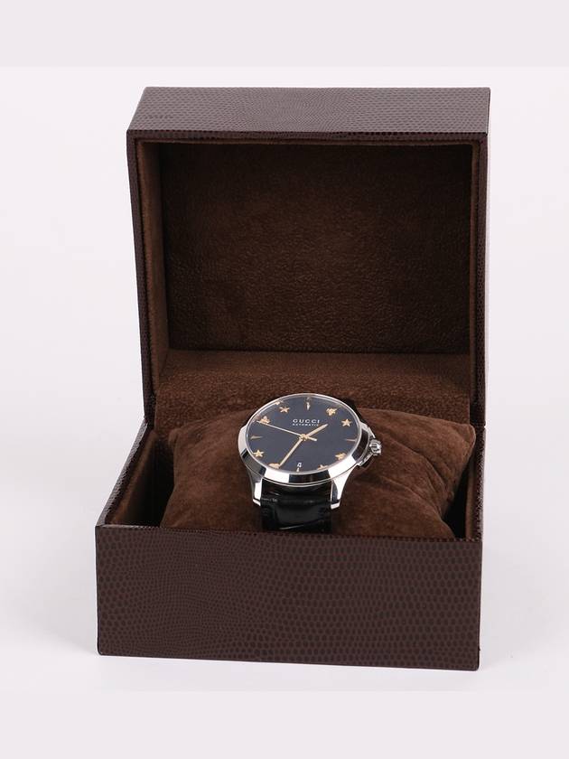 Bee Black Edition Automatic Leather Men s Watch 126 4 - GUCCI - BALAAN 10