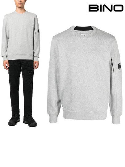 Diagonal Raised Fleece Lens Sweatshirt Grey - CP COMPANY - BALAAN 2