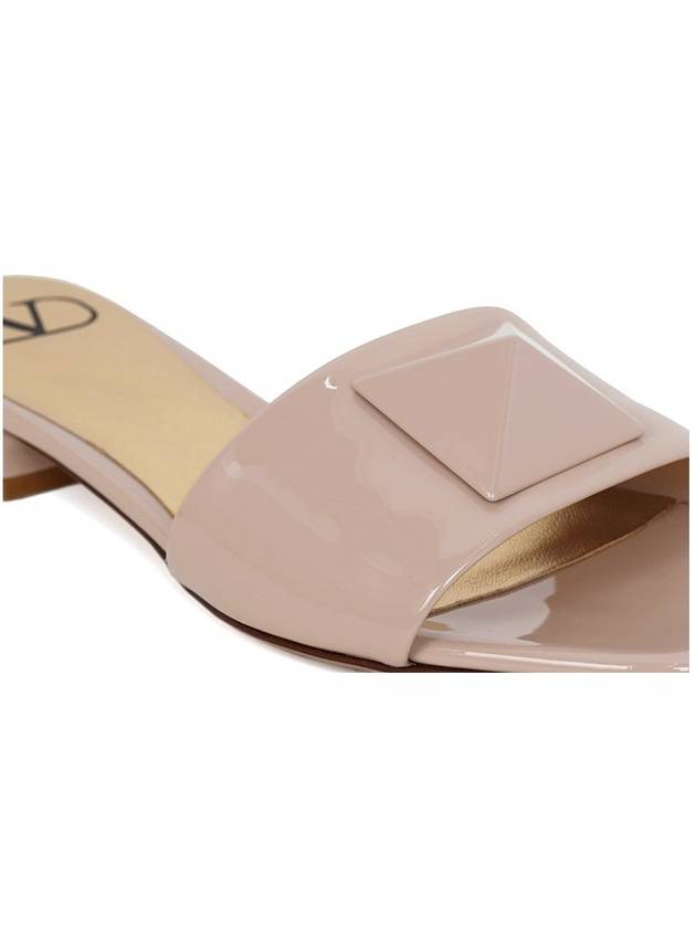 One Stud Slide Mule Beige - VALENTINO - BALAAN 7