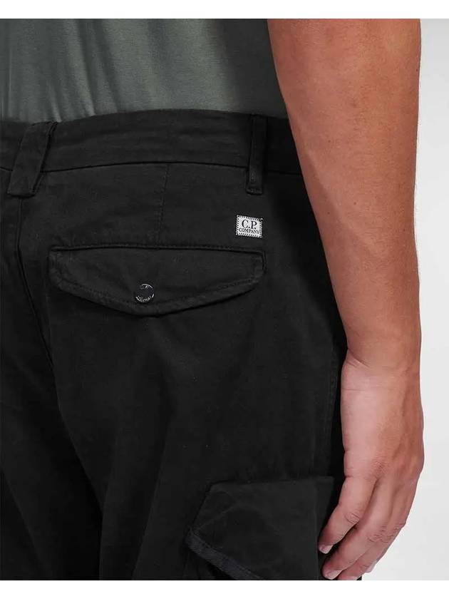 Lens Cargo Straight Pants Black - CP COMPANY - BALAAN 4