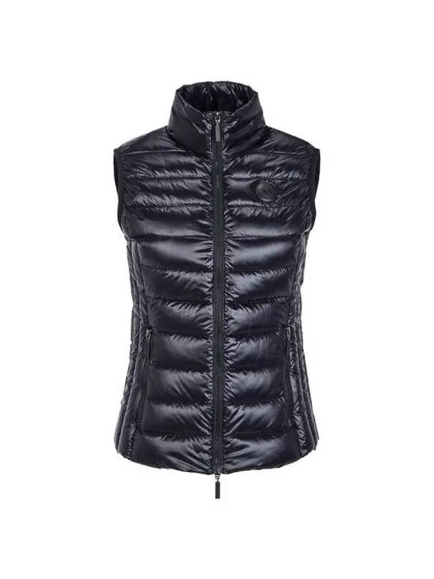 Women s Logo Patch Duck Down Padded Vest Black 270385 - ARMANI EXCHANGE - BALAAN 1