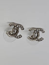 Earrings Classic CC Silver Crystal ABD767 - CHANEL - BALAAN 6