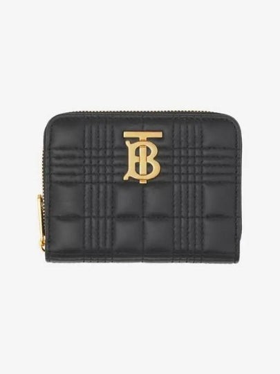 Women's Lola Quilted Zipper Card Wallet Black - BURBERRY - BALAAN 2