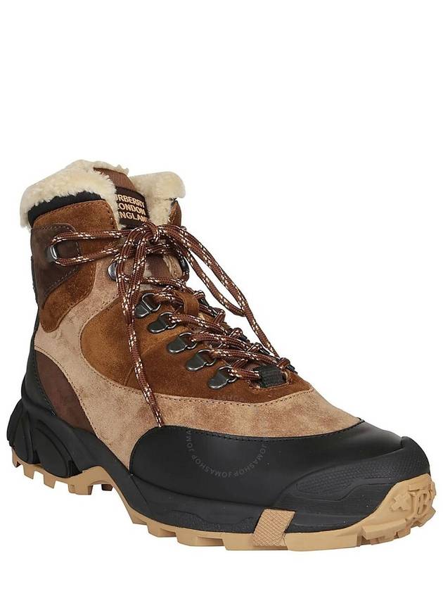 Burberry Men's Tor Shearling-Lined Suede Hiking Boots, Brand Size 40 ( US Size 7 ) - BURBERRY - BALAAN 3