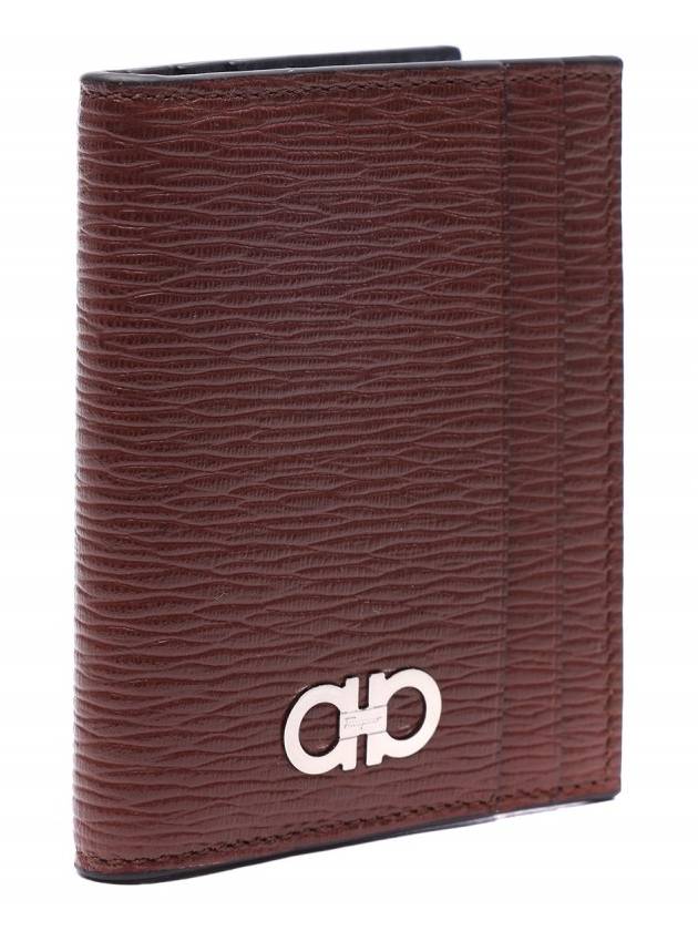 Gancini Card Wallet Red - SALVATORE FERRAGAMO - BALAAN 4