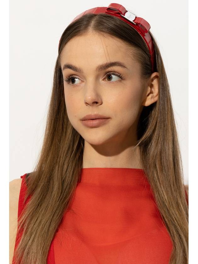 Vara Bow Hairband Red - SALVATORE FERRAGAMO - BALAAN 3