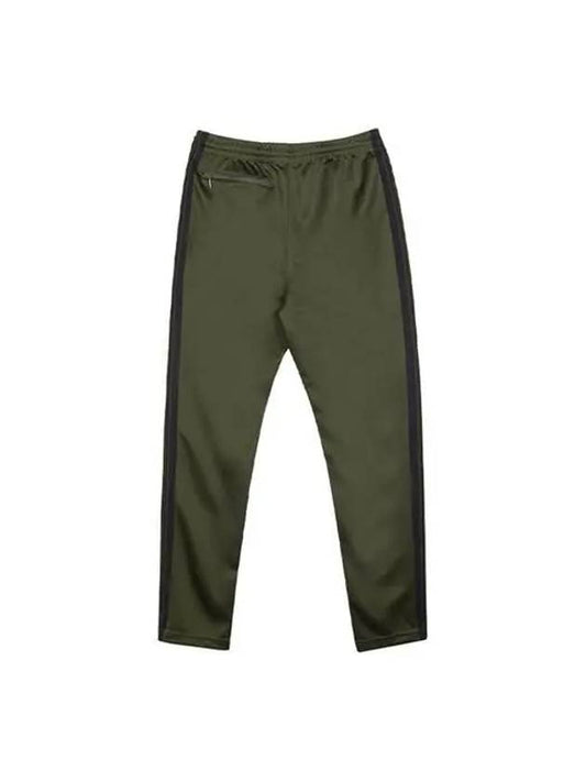 Needles Men's NARROW Poly Smooth Track Pants Olive OT229 B Olive - NEEDLES - BALAAN 2