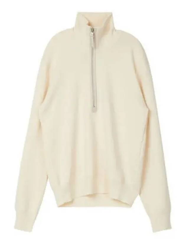 Half Zip Wool Knit Top Beige - TOM FORD - BALAAN 2