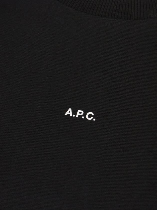 Boxy Micro Logo Short Sleeve T-Shirt Black - A.P.C. - BALAAN 4