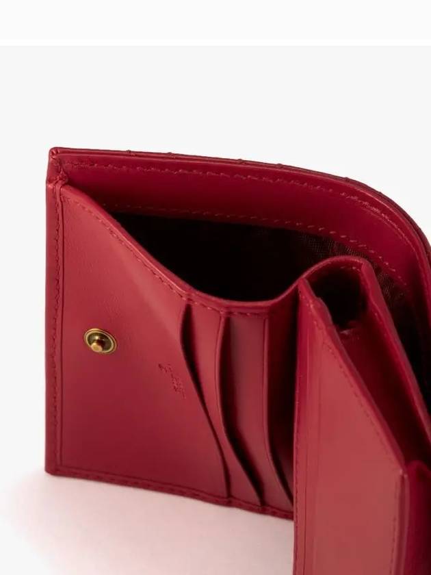 GG Marmont Matelasse Card Wallet Red - GUCCI - BALAAN 4