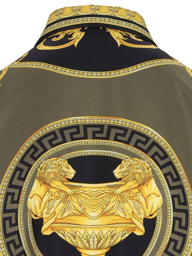 Shirt 10013601A11528 5BC60 BLACK DARK OLIVE GOLD - VERSACE - BALAAN 4