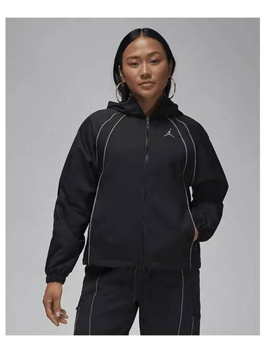 Jordan Women s Woven Lined Jacket Black Smoke Gray FD7870 010 699002 - NIKE - BALAAN 1