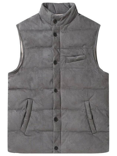 Suede Padding Vest Grey - SOLEW - BALAAN 2