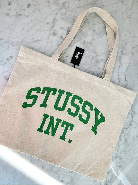 AU Australia ATHLETICS Tote Bag ST722011 Natural - STUSSY - BALAAN 1