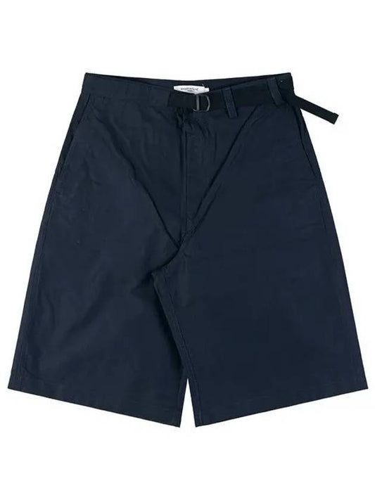 Belted Shorts Dark Navy - MAISON KITSUNE - BALAAN 2