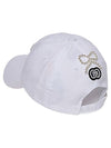 Women’s Pearl Stud Symbol Logo Soft Type White Ball Cap DO9242AC17 4 - DOYOUKNOWMC GOLF WEAR - BALAAN 3