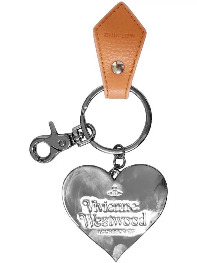 ORB logo mirror heart keyring 8203011WU OM0014 G405 - VIVIENNE WESTWOOD - BALAAN 3