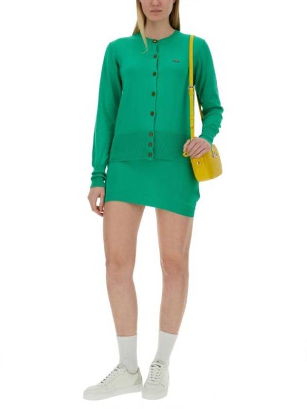 Bea Knit Cardigan Green - VIVIENNE WESTWOOD - BALAAN 3